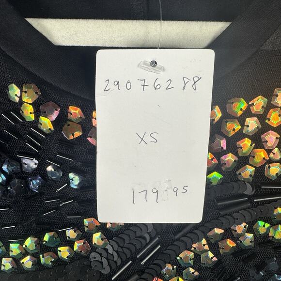 Anthropologie Nanette Lepore XS Beaded Short Sleeve Top NWT Designer - Picture 4 of 10